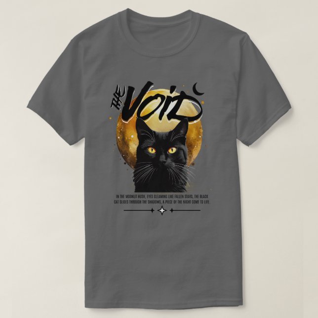Der T - Shirt der schwarzen Katze (Design vorne)