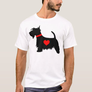Der T - Shirt der Scottiehundeherz-Männer