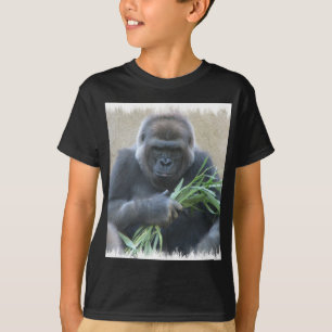 Der T - Shirt der Silverback-Gorilla-schwarzen