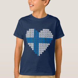 Der T - Shirt der Sisu Herz-Kinder