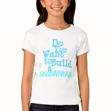 Der T - Shirt "der Snowman-" Mädchen