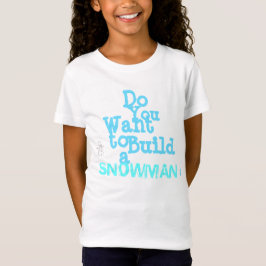 Der T - Shirt "der Snowman-" Mädchen