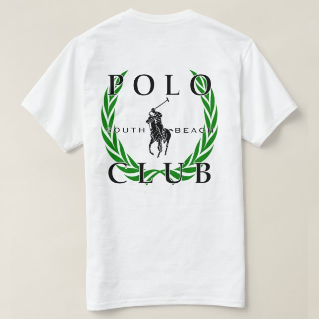 Der T - Shirt der Südstrand-Polo-Verein-Männer (Design Rückseite)