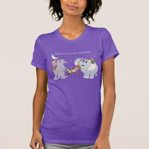 Der T - Shirt der Tier-"Musik-zusammen machend"