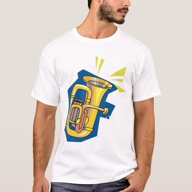 Der T - Shirt der Tuba-Instrument-Männer (Vorderseite)
