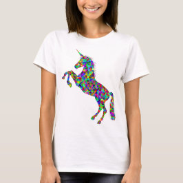 Der T - Shirt der Unicorn-magischen bunten