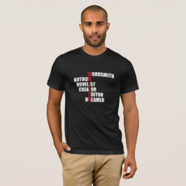 Der T - Shirt der Verfasseracrostic-Männer
