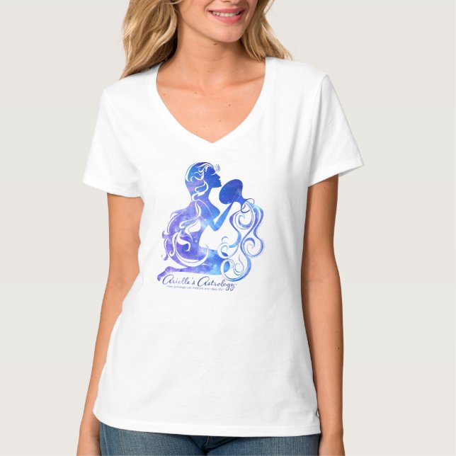 Der T - Shirt der Wassermann-Astrologie-Frauen (Vorderseite)
