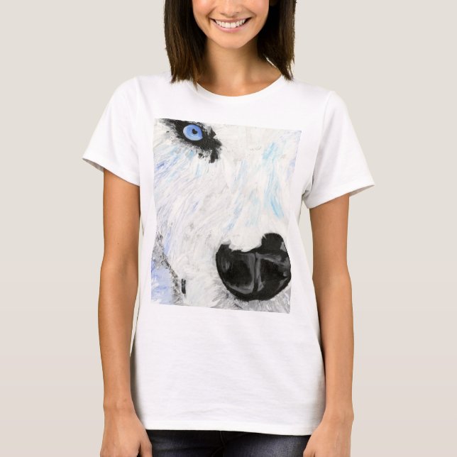 Der T - Shirt der Wolf-Gesichts-Frauen (Vorderseite)