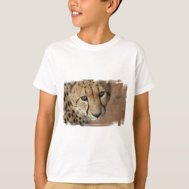 Der T - Shirt des Cheetah-Katzen-Kindes (Vorderseite)