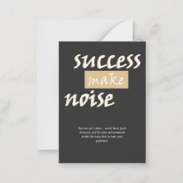 Der T - Shirt des Erfolgs Mitteilungskarte