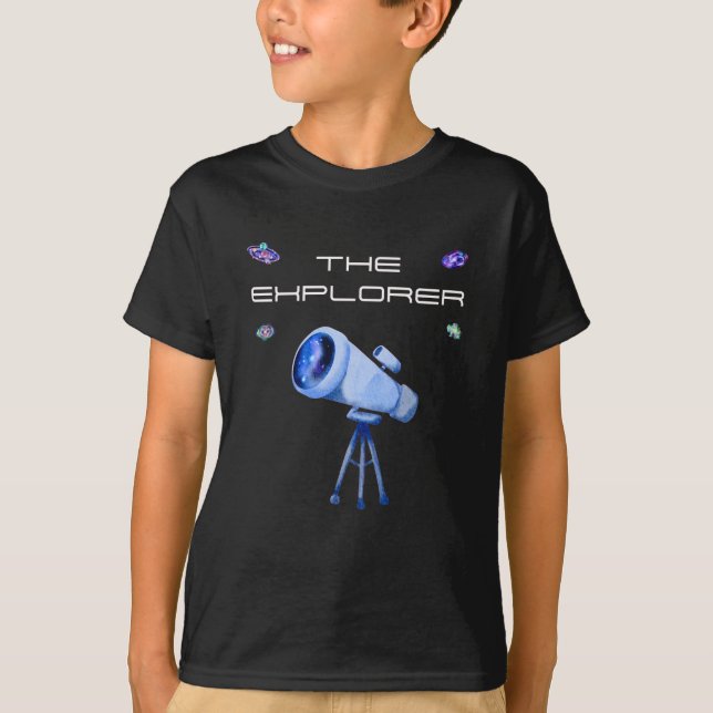 Der T - Shirt des Explorer-Kids (Vorderseite)
