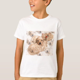 Der T - Shirt des goldener Retriever-Welpen-Kindes