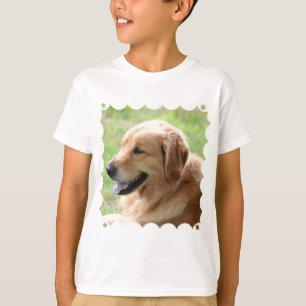 Der T - Shirt des goldener Retriever-Welpen-Kindes