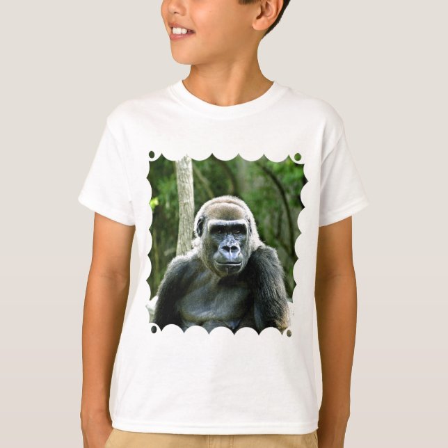 Der T - Shirt des Gorilla-Profil-Kindes (Vorderseite)