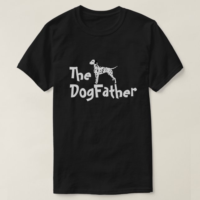 Der T - Shirt des Hundes Vater-Dalmatiners (Design vorne)