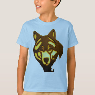 Der T - Shirt des Kindes des Wolf-1