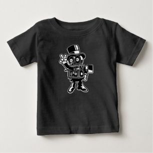 Der T - Shirt des klassischen Kameramann-Babys