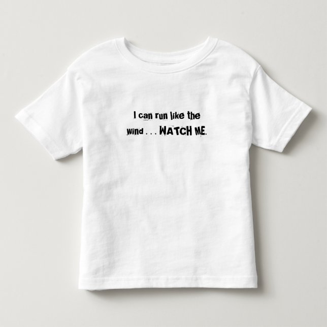 der T - Shirt des Kleinkindes (Vorderseite)