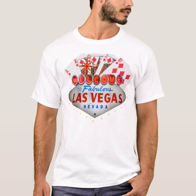 Der T - Shirt des Las- VegasPoker-Spielers (Vorderseite)