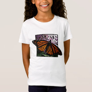 Der T - Shirt des Monarch-Schmetterlings-Mädchens