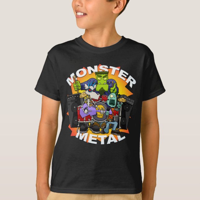 Der T - Shirt des Monster-Metallkindes (Vorderseite)