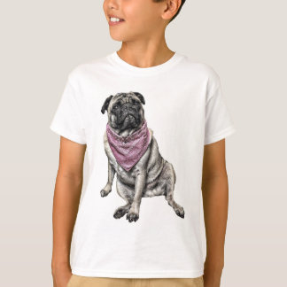 Der T - Shirt des Mops-Hundethema-Jungen