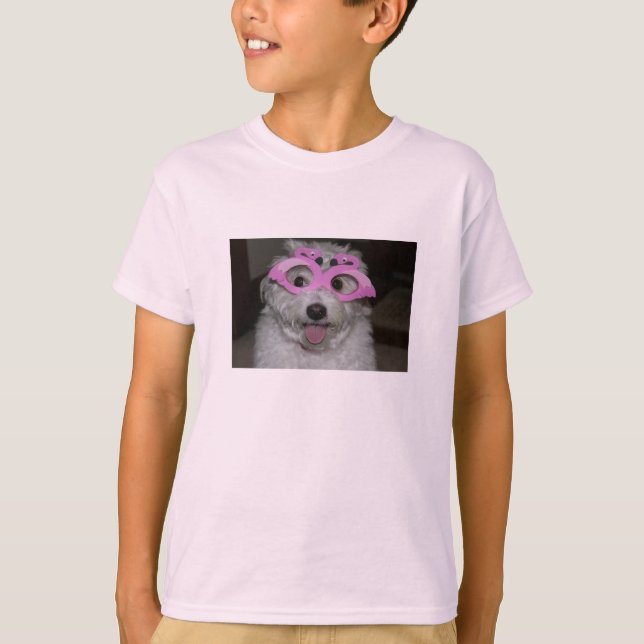 der T - Shirt des rosa Mädchens mit Bild des (Vorderseite)