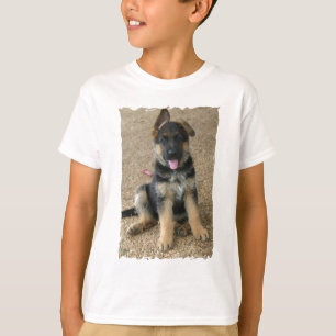 Der T - Shirt des Schäferhund-Welpen-Kindes