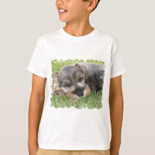 Der T - Shirt des Snoozing Schnauzer-Kindes