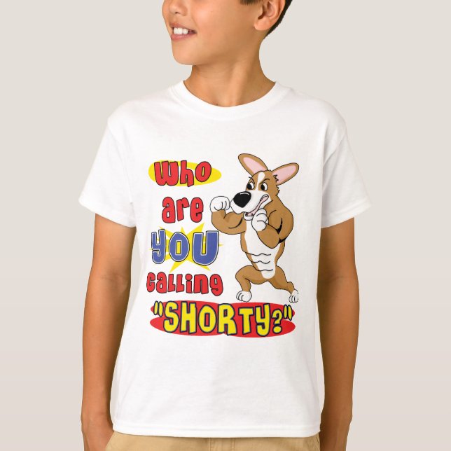 Der T - Shirt des starkes Corgi-Kindes (Vorderseite)