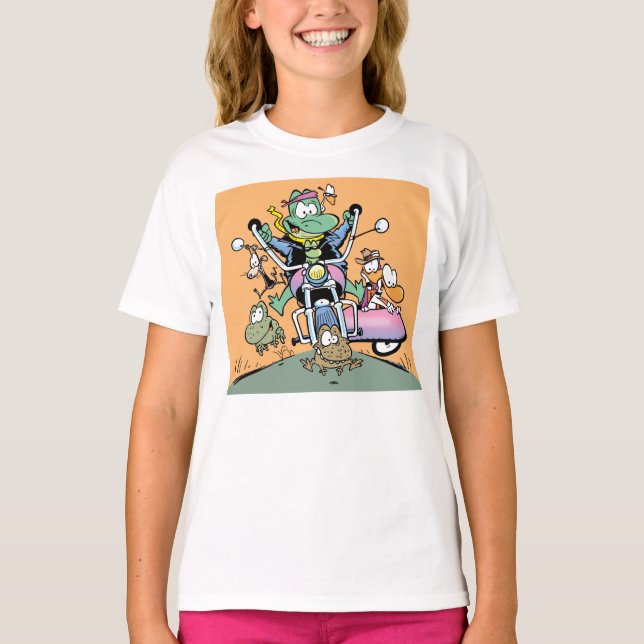 Der T - Shirt des Sumpf-Motorrad-Liebhabers (Vorderseite)