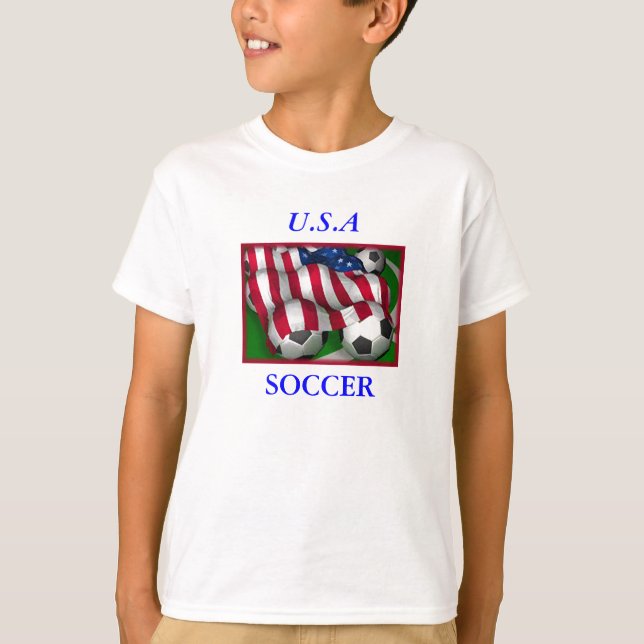 Der T - Shirt des USA-Fußball-Kindes (Vorderseite)