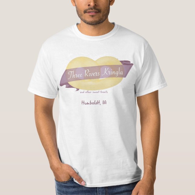 Der T - Shirt drei Flüsse Kringla Männer (Vorderseite)