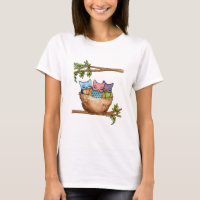 der T - Shirt drei Frau der kleinen Eulen