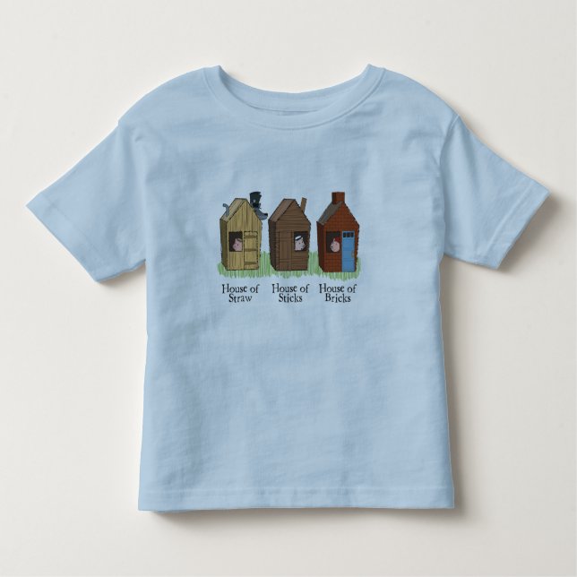 Der T - Shirt drei kleine Schwein-Kinder (Vorderseite)