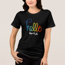 Der T - Shirt "Dreispiel" von Hello World Women