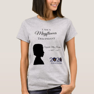 Der T - Shirt Frauen Elizabeth Tilley Howland
