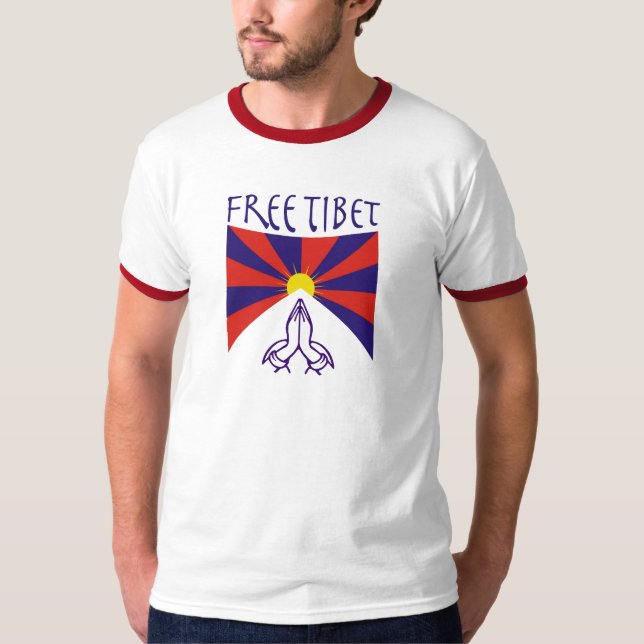 Der T - Shirt freier Tibet-Männer (Vorderseite)