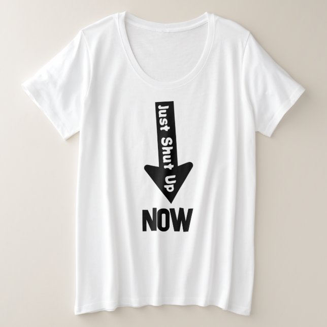 Der T - Shirt für Frauen mit Plus-Größe (Design vorne)
