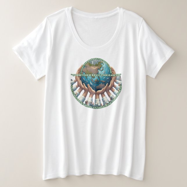 Der T - Shirt für Frauen mit Plus-Größe (Design vorne)