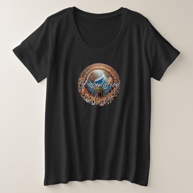 Der T - Shirt für Frauen mit Plus-Größe (Design vorne)