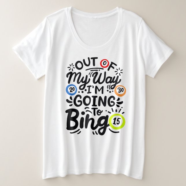 Der T - Shirt für Frauen mit Plus-Größe (Design vorne)