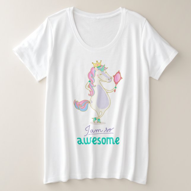 Der T - Shirt für Frauen mit Plus-Größe (Design vorne)
