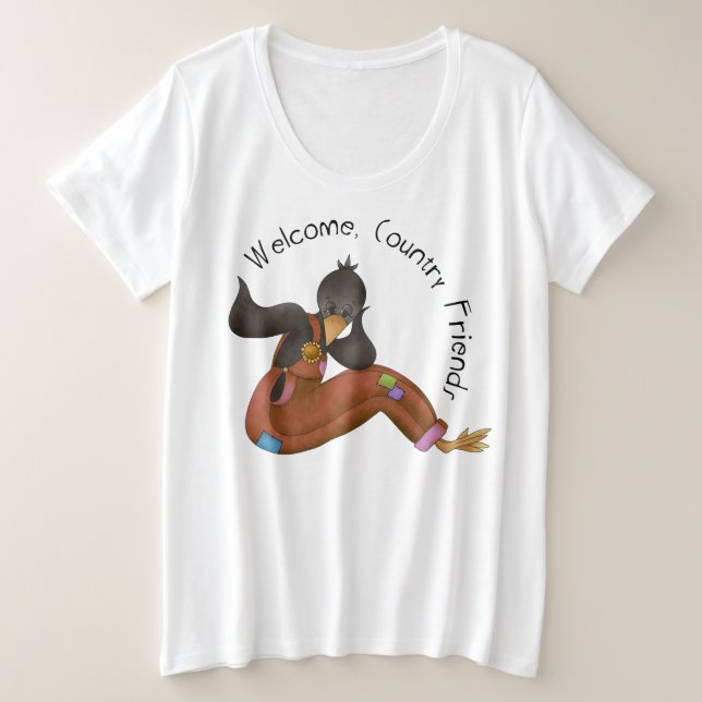 Der T - Shirt für Frauen mit Plus-Größe (Design vorne)