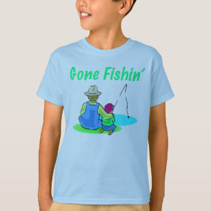 Der T - Shirt gegangenes Fishin Kindes