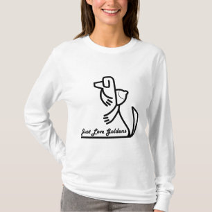 Der T - Shirt goldener Retriever-gerade Liebe
