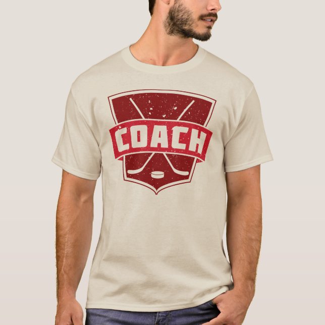 Der T - Shirt Hockey-Zug-der Retro Art-Männer (Vorderseite)