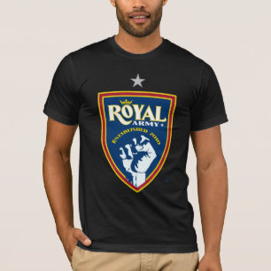 Der T - Shirt königliches der Armee-Logo-dunklen