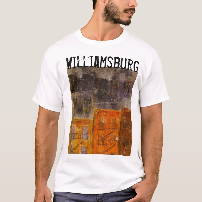 der T - Shirt Männer Williamsburgs Brooklyn (Vorderseite)